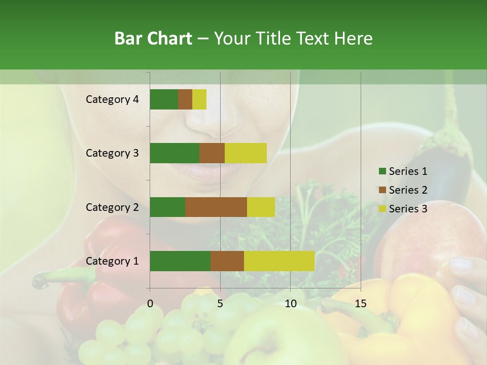 Woman Zucchini Bulgarian PowerPoint Template