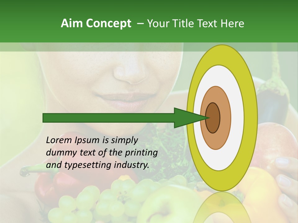 Woman Zucchini Bulgarian PowerPoint Template