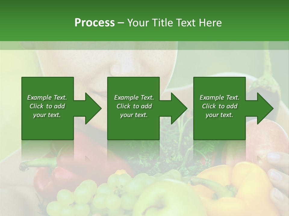 Woman Zucchini Bulgarian PowerPoint Template