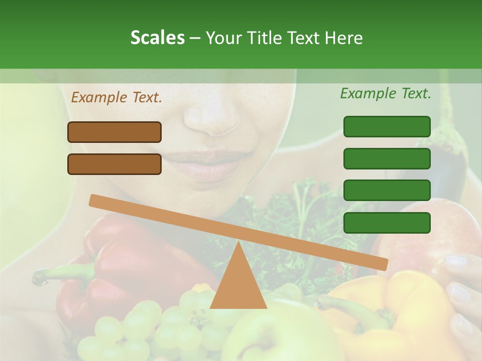 Woman Zucchini Bulgarian PowerPoint Template