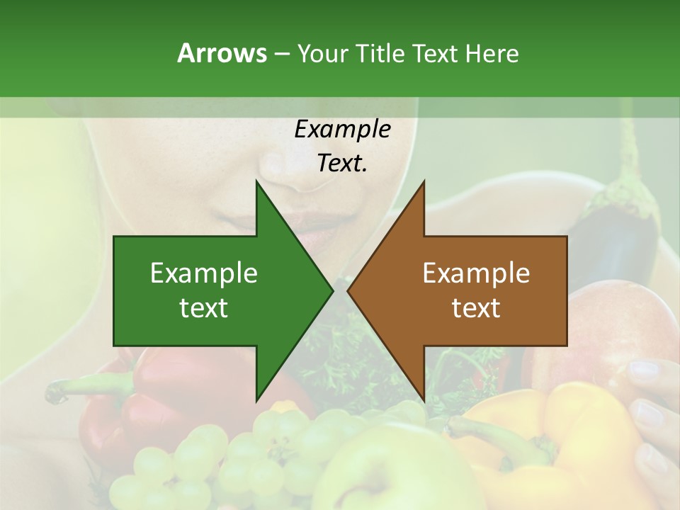 Woman Zucchini Bulgarian PowerPoint Template