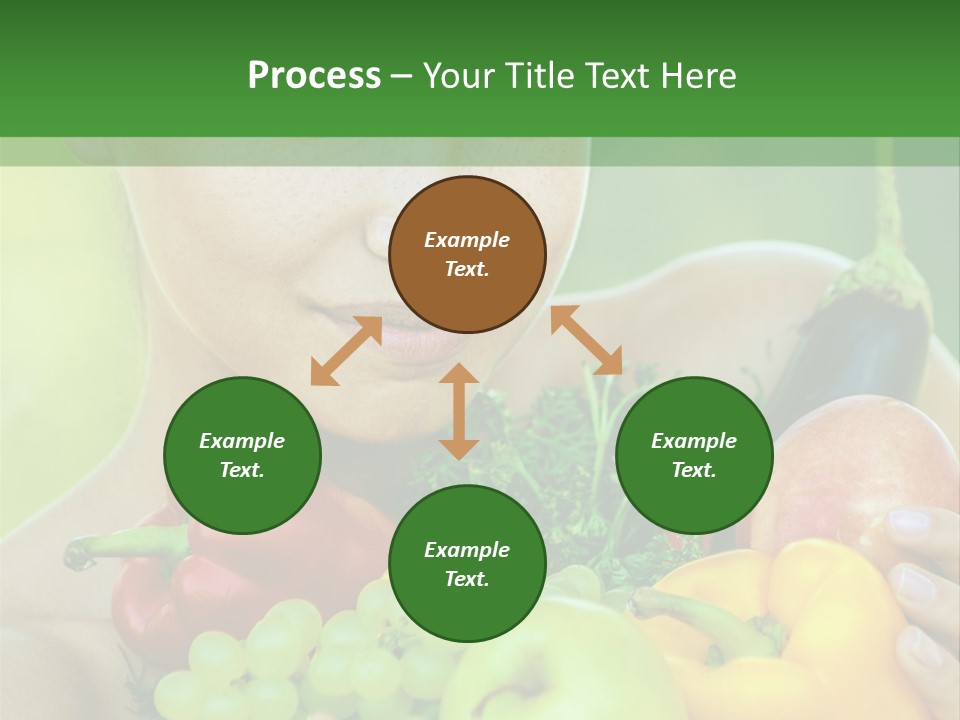 Woman Zucchini Bulgarian PowerPoint Template