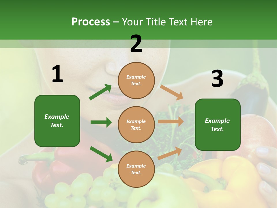 Woman Zucchini Bulgarian PowerPoint Template