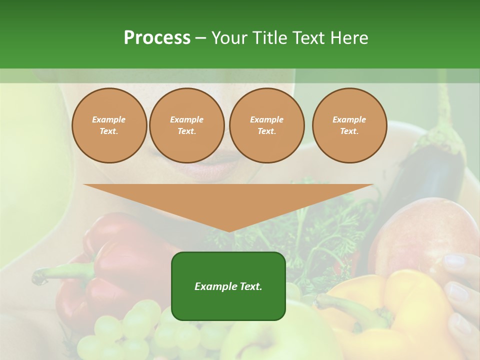 Woman Zucchini Bulgarian PowerPoint Template