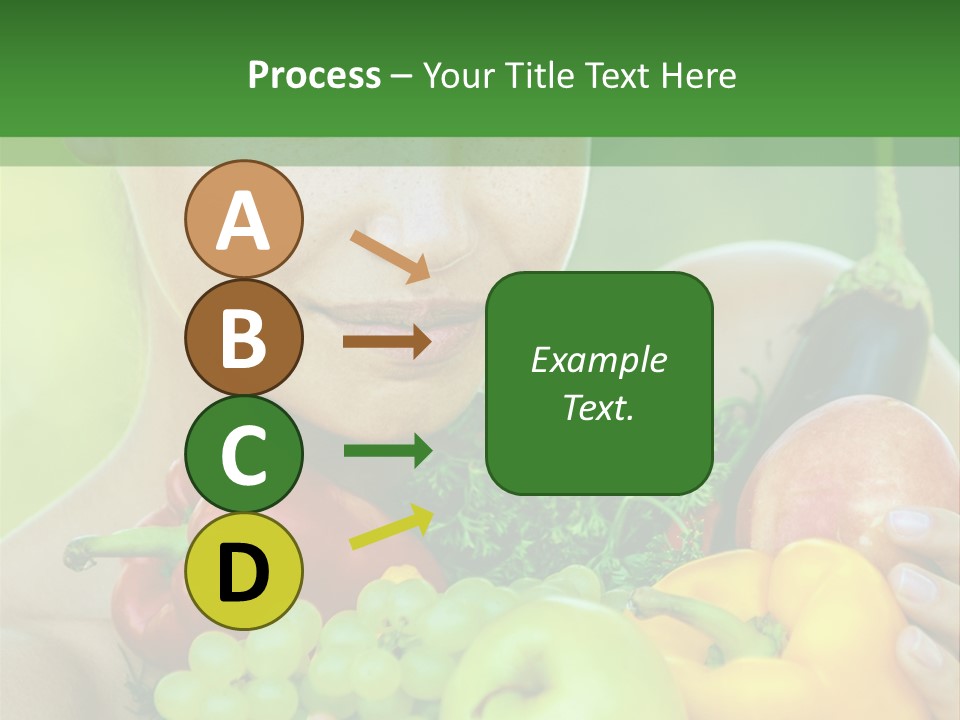 Woman Zucchini Bulgarian PowerPoint Template