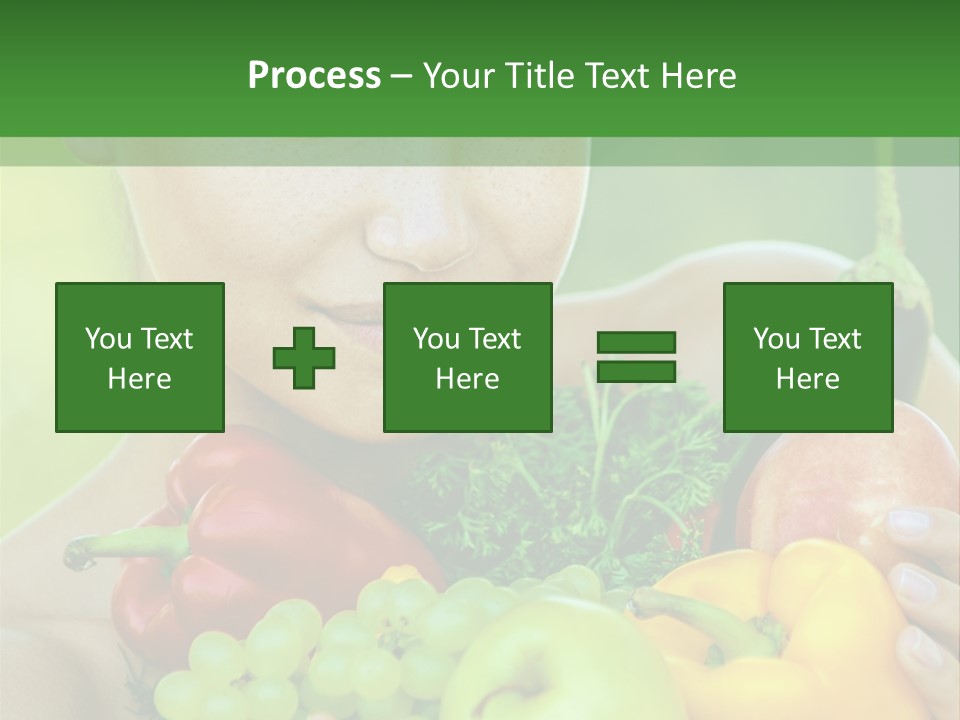 Woman Zucchini Bulgarian PowerPoint Template