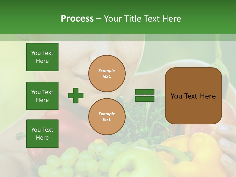 Woman Zucchini Bulgarian PowerPoint Template