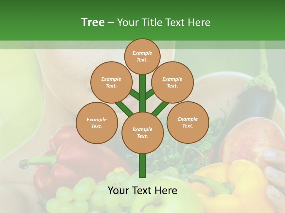 Woman Zucchini Bulgarian PowerPoint Template