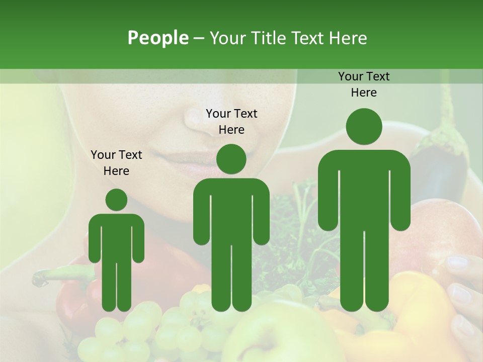 Woman Zucchini Bulgarian PowerPoint Template