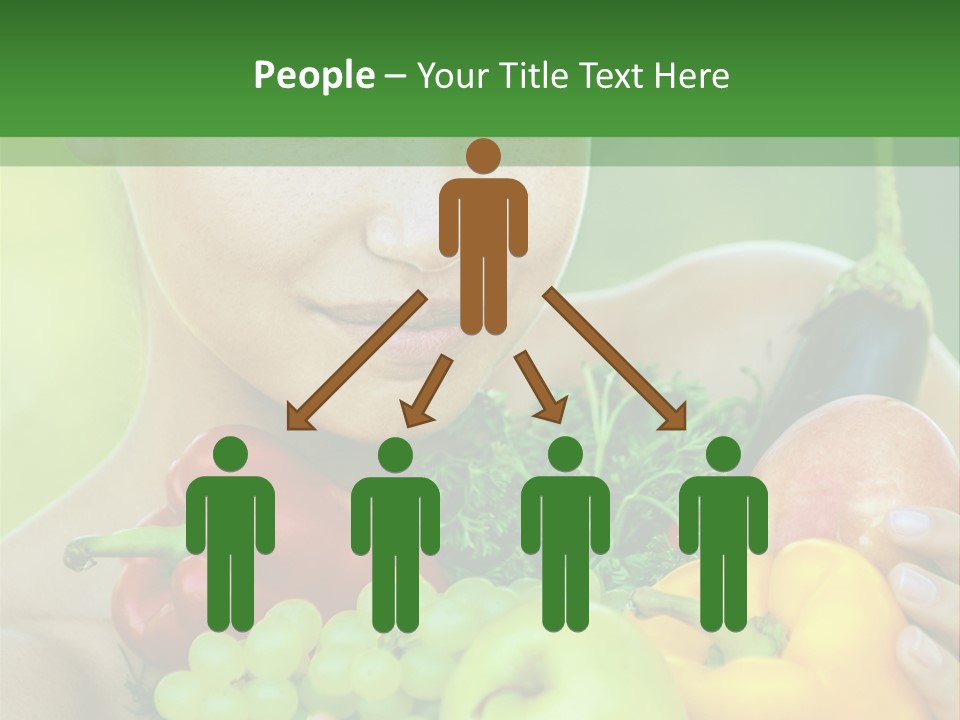 Woman Zucchini Bulgarian PowerPoint Template