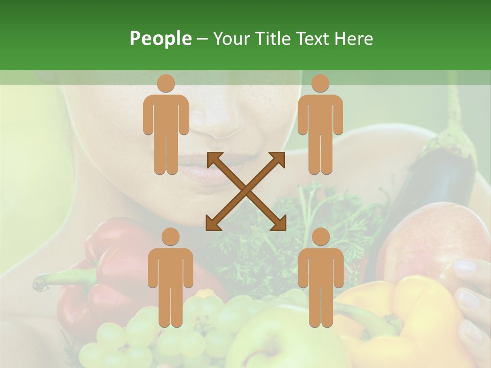 Woman Zucchini Bulgarian PowerPoint Template