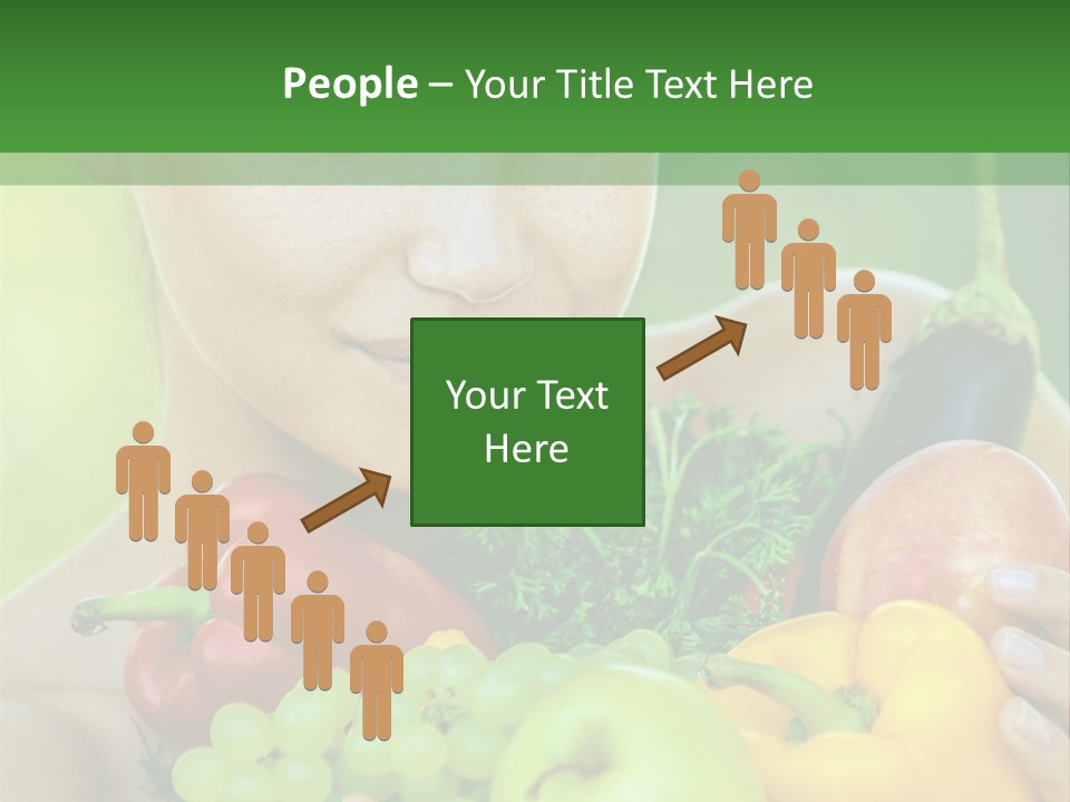 Woman Zucchini Bulgarian PowerPoint Template