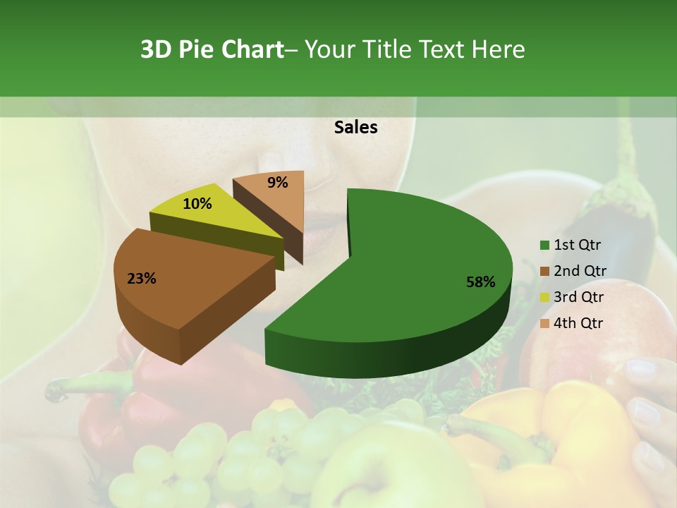 Woman Zucchini Bulgarian PowerPoint Template