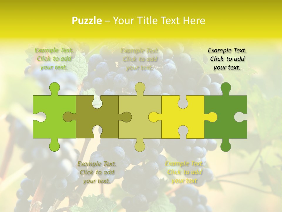 Bunch Vino Green PowerPoint Template