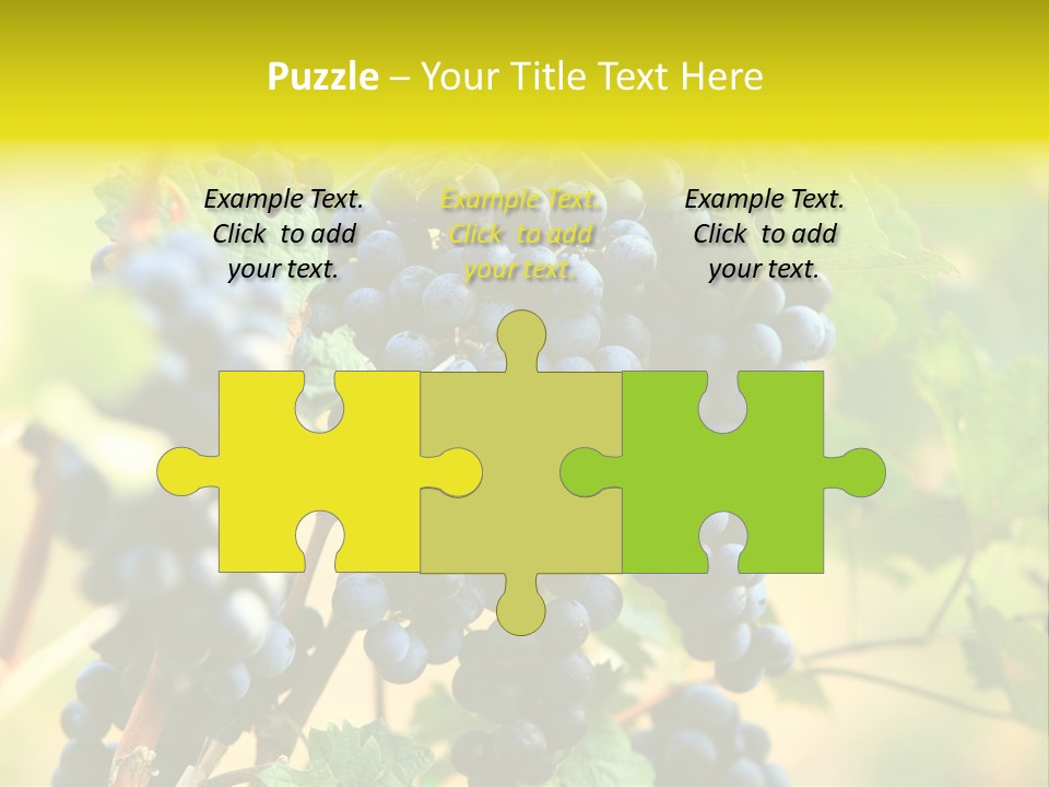 Bunch Vino Green PowerPoint Template