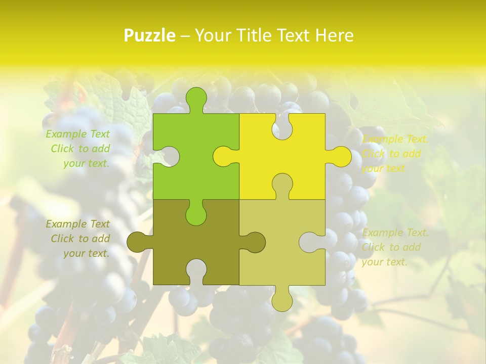 Bunch Vino Green PowerPoint Template