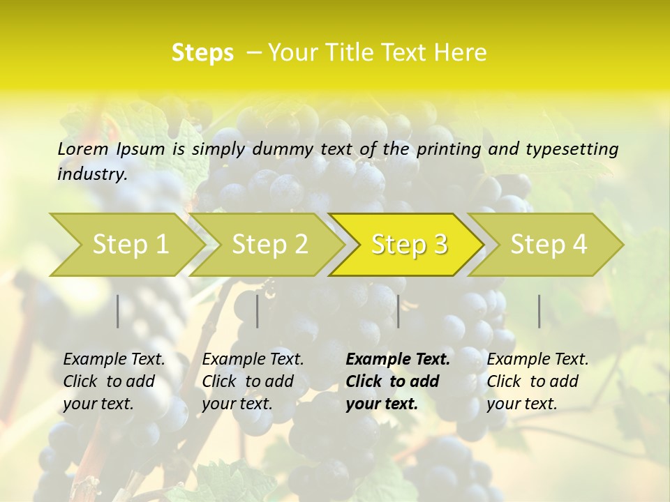 Bunch Vino Green PowerPoint Template