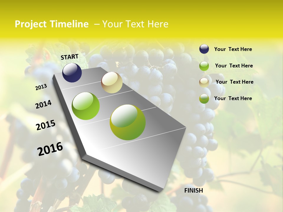 Bunch Vino Green PowerPoint Template