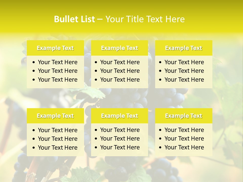 Bunch Vino Green PowerPoint Template