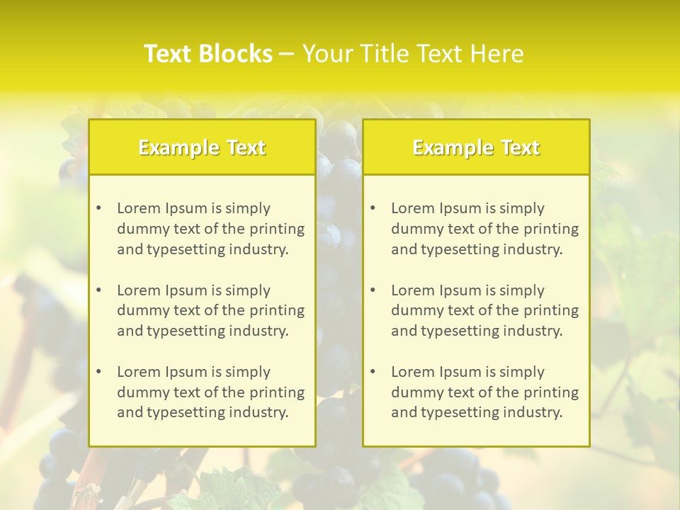 Bunch Vino Green PowerPoint Template