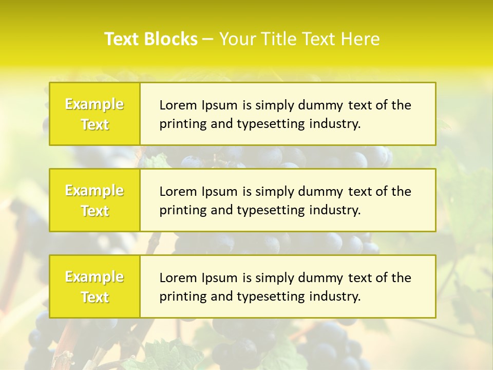 Bunch Vino Green PowerPoint Template