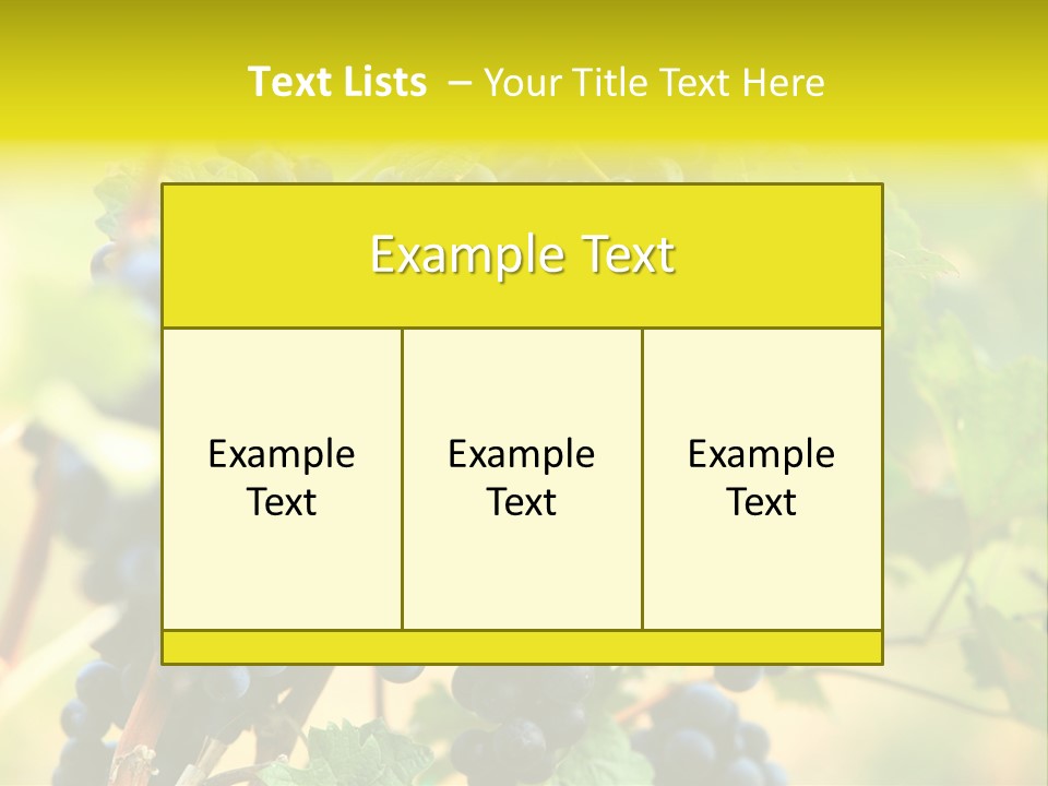 Bunch Vino Green PowerPoint Template
