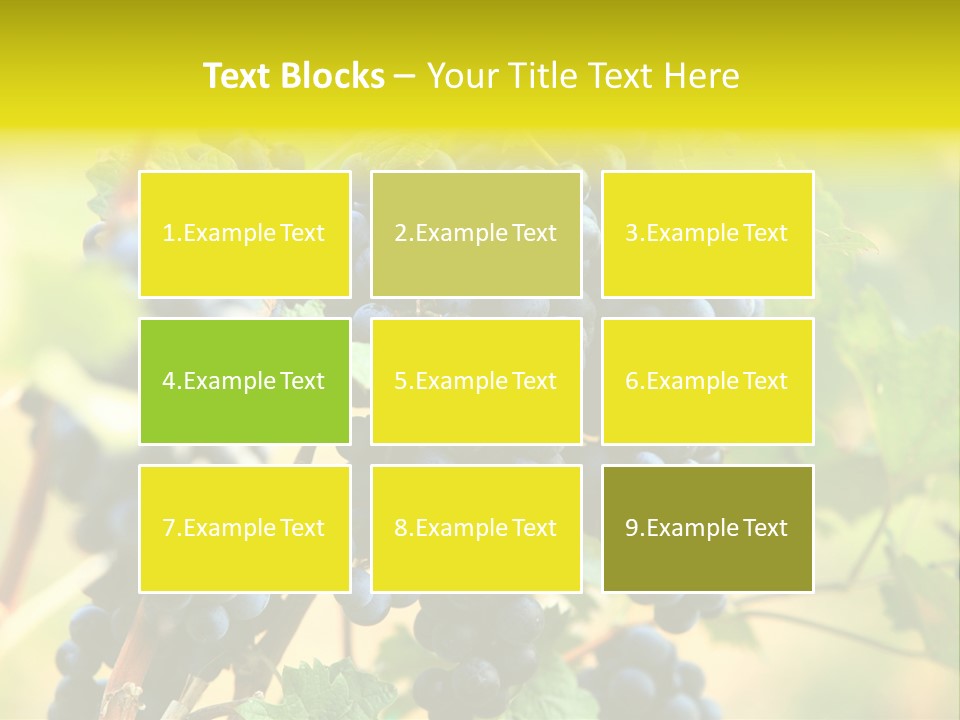 Bunch Vino Green PowerPoint Template