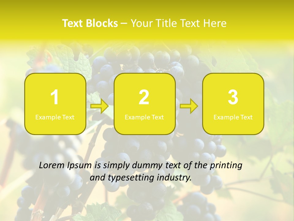 Bunch Vino Green PowerPoint Template