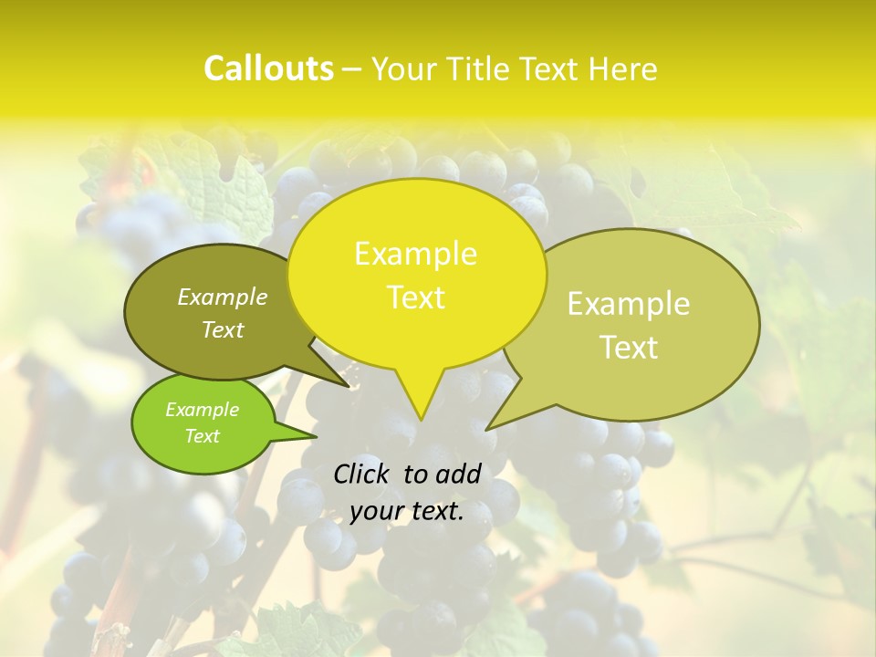 Bunch Vino Green PowerPoint Template