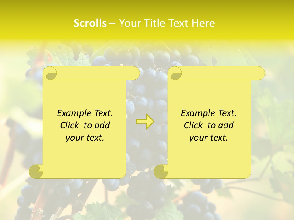 Bunch Vino Green PowerPoint Template