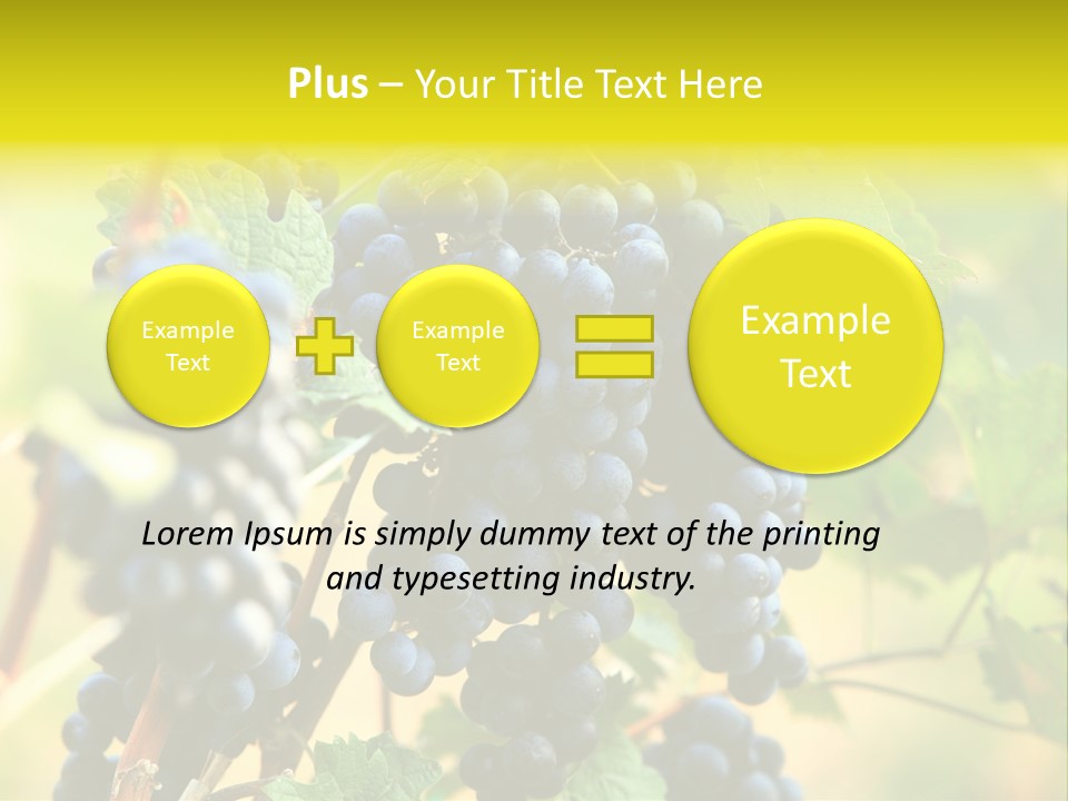 Bunch Vino Green PowerPoint Template