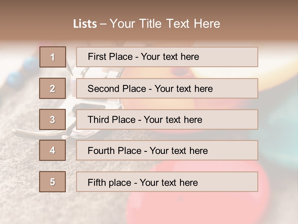 Green Beautiful String PowerPoint Template