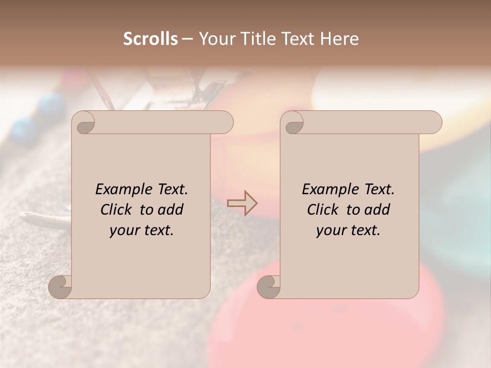Green Beautiful String PowerPoint Template