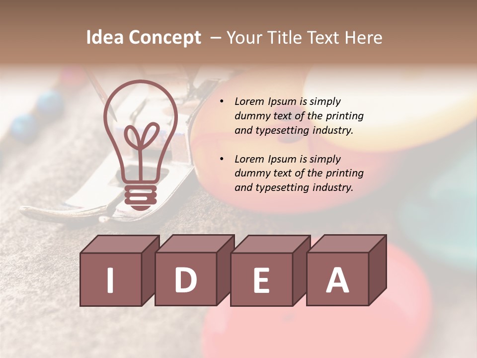 Green Beautiful String PowerPoint Template