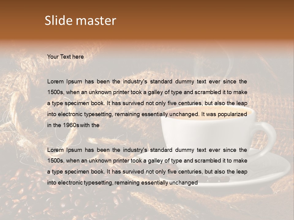 Simple Columbia Cup PowerPoint Template