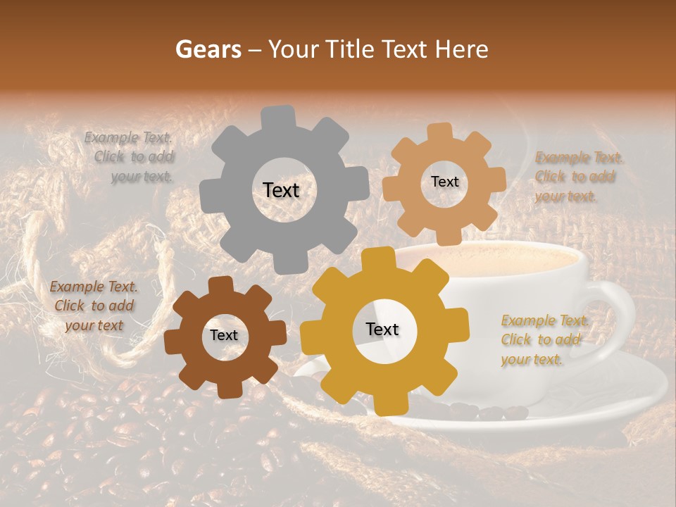 Simple Columbia Cup PowerPoint Template