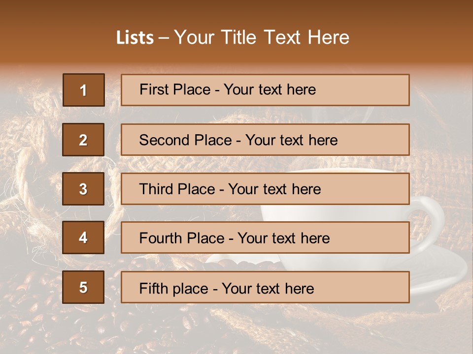 Simple Columbia Cup PowerPoint Template