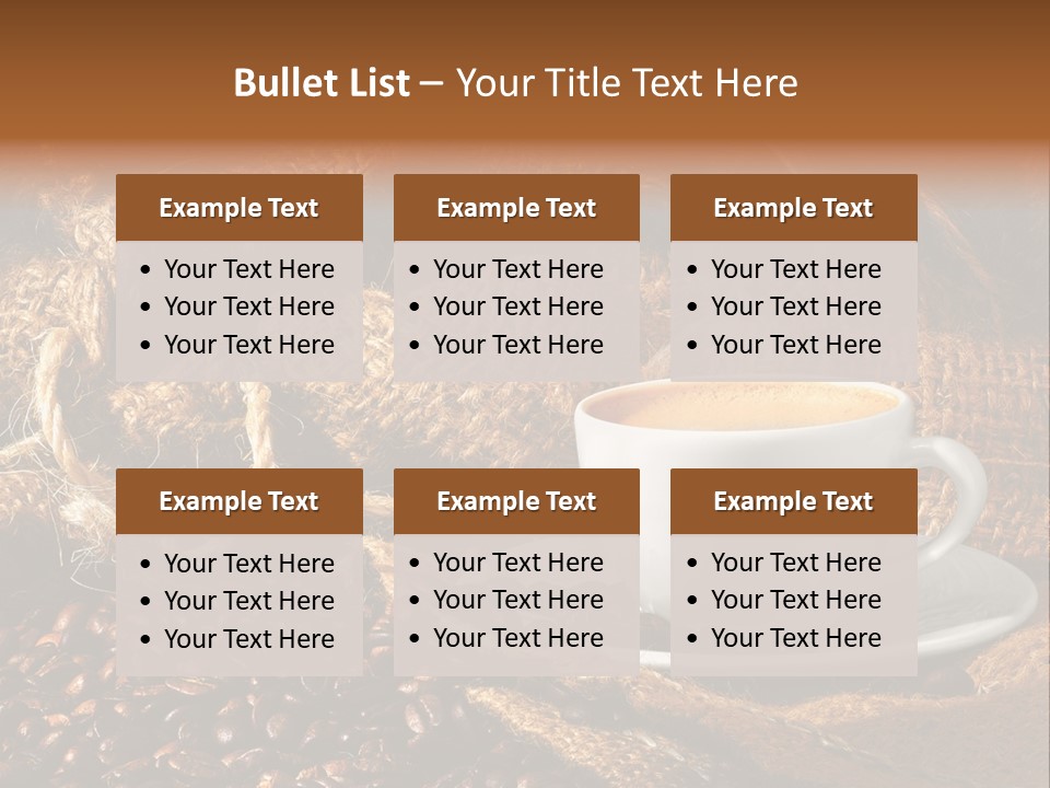 Simple Columbia Cup PowerPoint Template