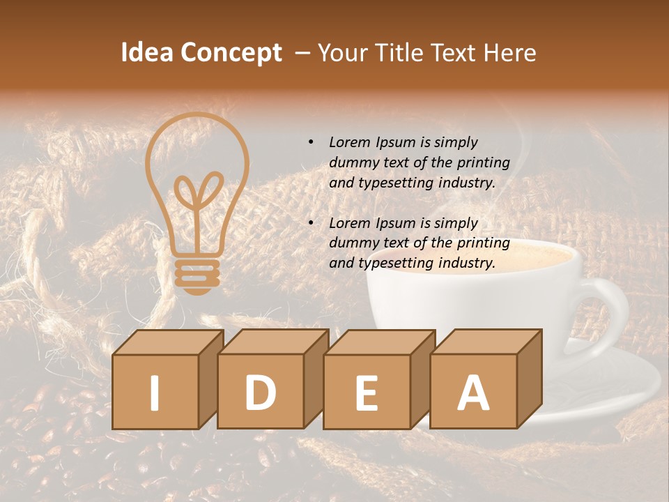 Simple Columbia Cup PowerPoint Template