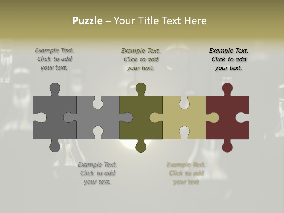 Vertical Supply Bulb PowerPoint Template