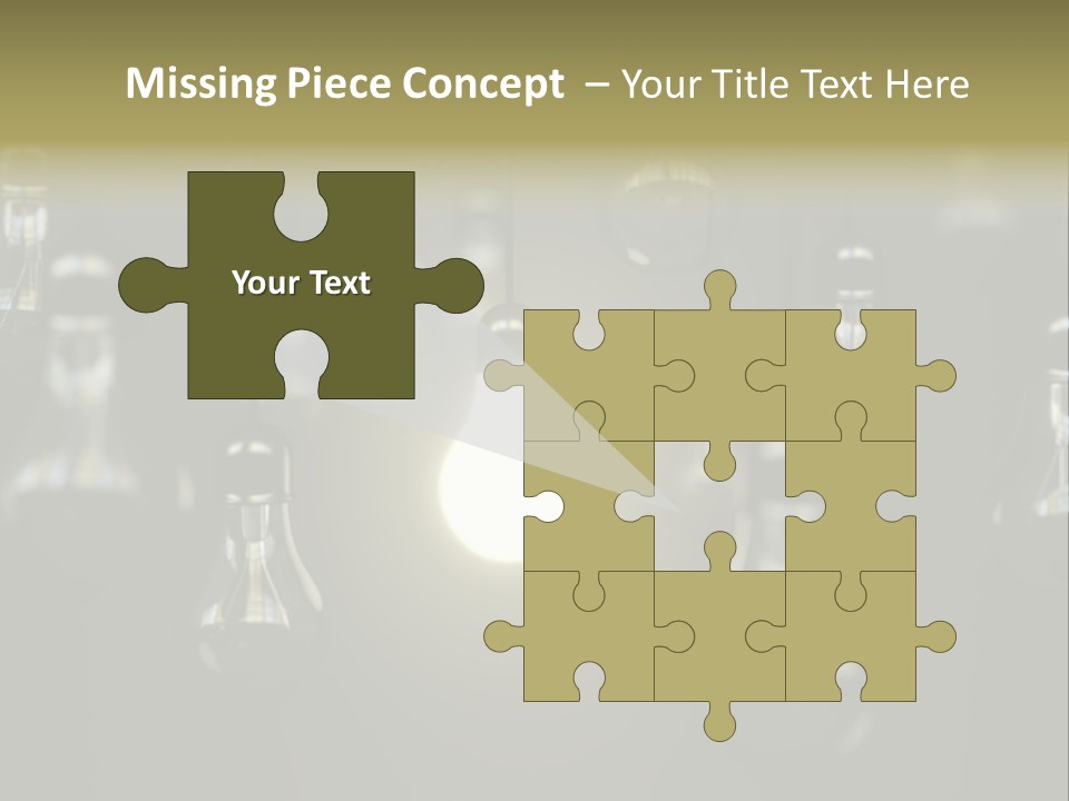 Vertical Supply Bulb PowerPoint Template