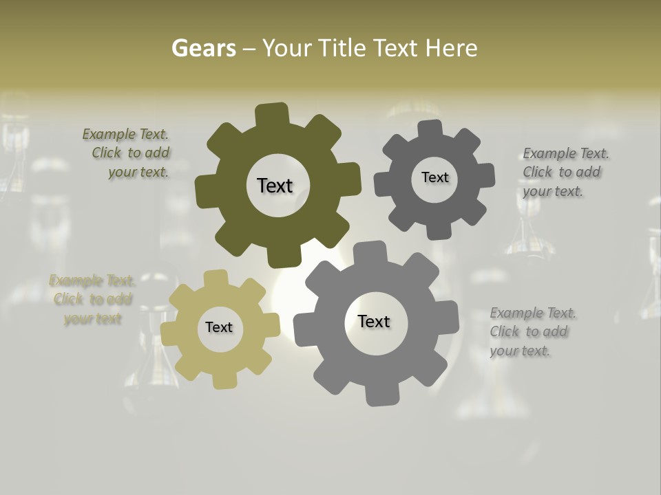 Vertical Supply Bulb PowerPoint Template