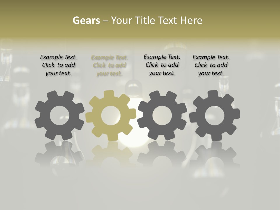 Vertical Supply Bulb PowerPoint Template