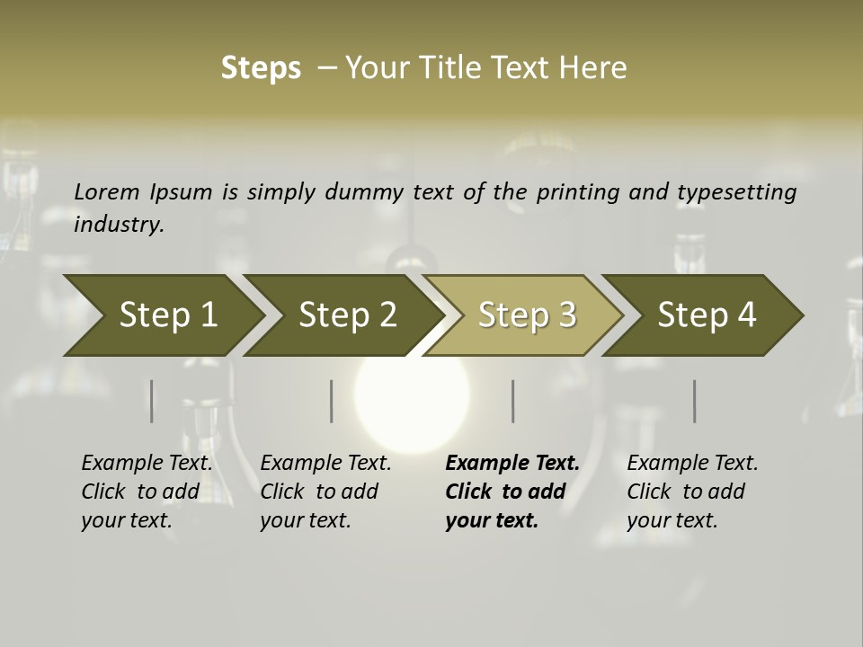 Vertical Supply Bulb PowerPoint Template