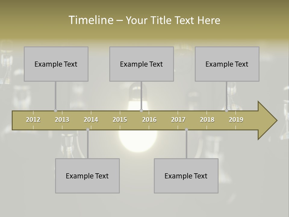 Vertical Supply Bulb PowerPoint Template