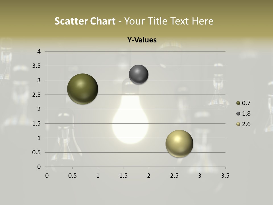 Vertical Supply Bulb PowerPoint Template