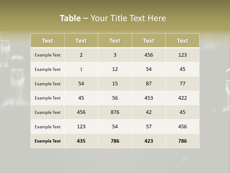 Vertical Supply Bulb PowerPoint Template