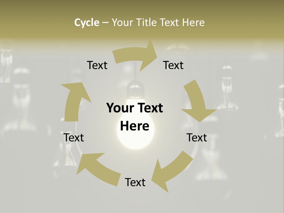 Vertical Supply Bulb PowerPoint Template