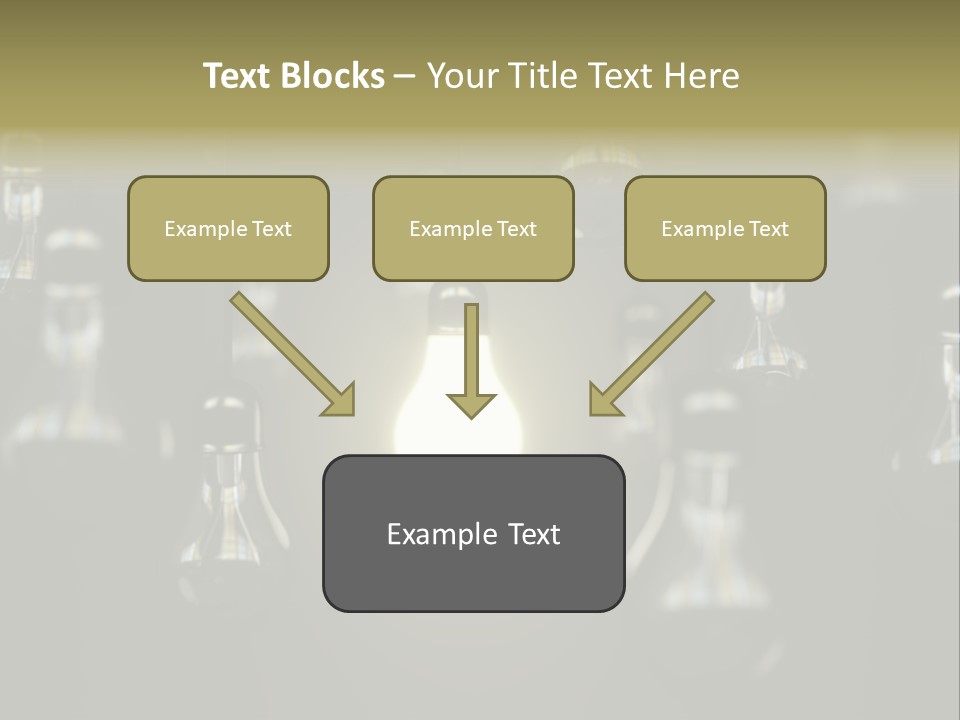 Vertical Supply Bulb PowerPoint Template