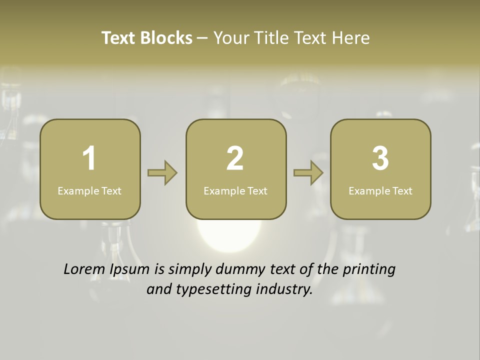 Vertical Supply Bulb PowerPoint Template